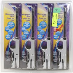 LOT OF 4 MULTI PURPOSE LIGHTERS