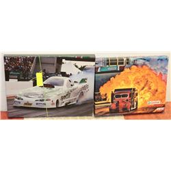 LOT OF 2 CASTROL RACEWAY PICTURES