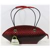 Image 1 : SNAKESKIN STYLE PURSE (RED)