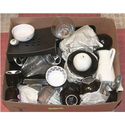 LARGE BOX OF ASSORTED IKEA DISHES