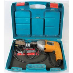 BLACK & DECKER CORDED DRILL IN CASE WITH OTHER