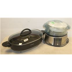BOX OF KITCHEN SMALL APPLIANCES INCLUDING GRIDDLE