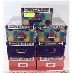 7 PIONEER PHOTO STORAGE BOXES