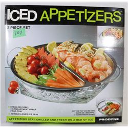 ICED APPETIZERS SERVING DISH