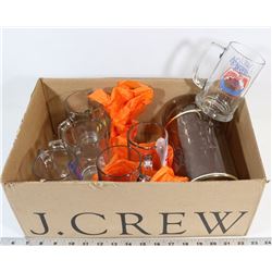 FLAT OF ASSORTED BEER MUGS