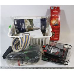 BASKET OF ASSORTED ITEMS INCLUDING TALKING