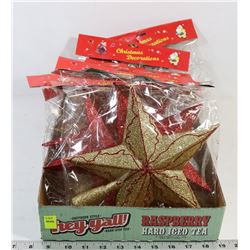 FLAT OF ASSORTED CHRISTMAS DECORATIONS