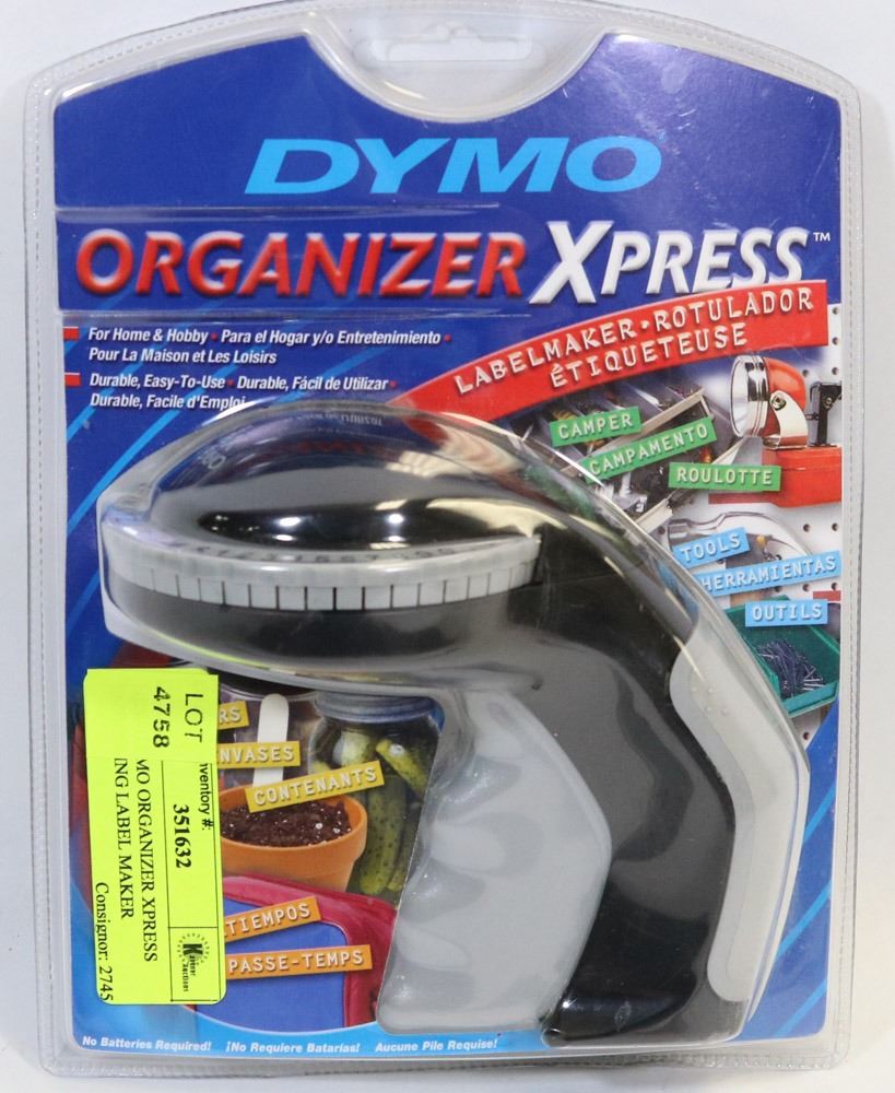 NEW DYMO ORGANIZER XPRESS EMBOSSING LABEL MAKER Kastner Auctions
