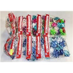 10 BAGS OF ASSORTED CHRISTMAS BOWS