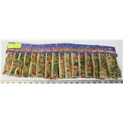 16 CHRISTMAS WIRE RIBBONS RED AND GOLD