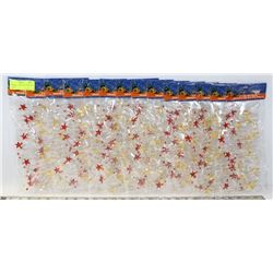 LOT OF 9 FT JEWEL WIRE GARLANDS