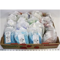 LOT OF 34 AURA GLASS CRYSTALS