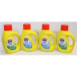 LOT OF 4 TIDE 25 USE LAUNDRY DETERGENTS