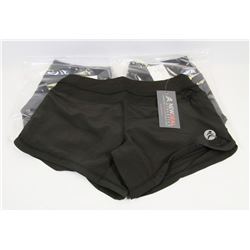 THREE NEW WOMENS WORK OUT SHORTS SIZE SMALL