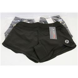 THREE NEW WOMENS WORK OUT SHORTS SIZE MEDIUM