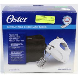 OSTER RETRACTABLE CORD HAND MIXER.