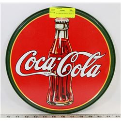 COCA-COLA ROUND METAL SIGN 12"