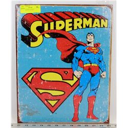 SUPERMAN METAL SIGN.