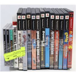 LOT OF 16 GAMES (PLAYSTATION, PLAYSTATION 2 & 3)