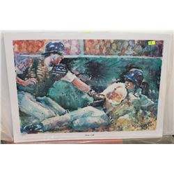 22) "CLOSE CALL" DAZZIO,FWS PRINT. 62.5X47CM.