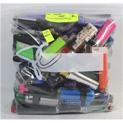 BAG OF ASSORTED LIGHTERS