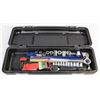 Image 1 : TOOL CASE WITH 1/2" RATCHET AND SOCKETS AND HEX