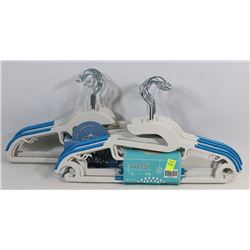 TWO BUNDLES OF 10 NON SLIP HANGERS