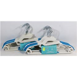 TWO BUNDLES OF 10 NON SLIP HANGERS