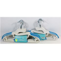 TWO BUNDLES OF 10 NON SLIP HANGERS
