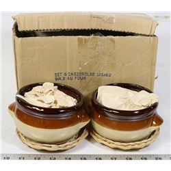 NEW SET OF 4 CASSEROLE DISHES