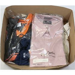 BOX W/NEW MEN'S CLOTHING: FOOTBALL