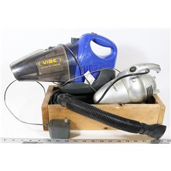 2 HAND VACUUMS INCL 1 CORDLESS AND 1 CORDED