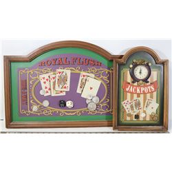 A PAIR OF MANCAVE CARDS WALL DISPLAYS