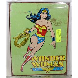 NEW TIN WONDER WOMAN WALL DISPLAY