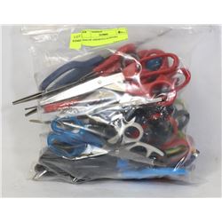 BAG OF ASSORTED SCISSORS