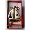 Image 1 : 11)  VINTAGE SAILBOAT BROOCH