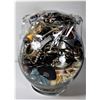 Image 1 : 3)  JAR FULL OF JEWELRY