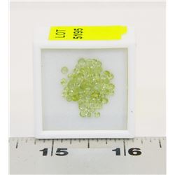 361) GENUINE PERIDOTS, 2-4MM ROUNDS, APPROX 4 CTS
