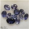 Image 1 : 327) GENUINE IOLITES, ASSORTED OVALS, APPROX