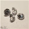Image 1 : 343) 4 CUBIC ZIRCONIA, ROUNDS, APPROX 4 CTS