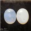 Image 1 : 379) 2 GENUINE AUSTRALIAN OPALS, OVAL CABOCHON,