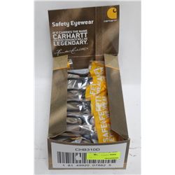 CASE OF 12 CARHARTT CLEAR SAFETY GLASSES