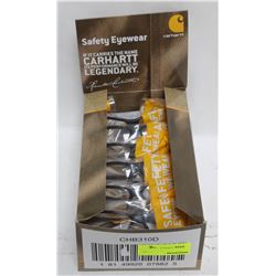 CASE OF 12 CARHARTT CLEAR SAFETY GLASSES