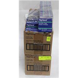 2 CASES OF HIGHLAND INVISIBLE TAPE