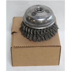 NEW OSBORN 6" KNOTTED WIRE CUP BRUSH