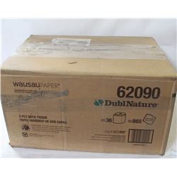 CASE OF JUMBO TOILET TISSUE ROLLS(36 ROLLS)