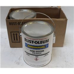2 PAILS OF RUST-OLEUM 5200 SYSTEM DTM ACRYLIC