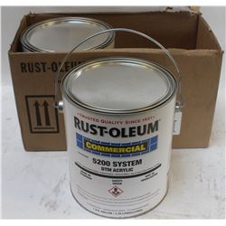 2 PAILS OF RUST-OLEUM 5200 SYSTEM DTM ACRYLIC