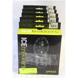GROUP OF 5 NEW ICE-TREKKERS WINTER SPIKES S: SMALL