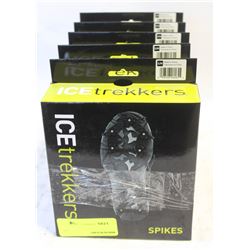 GROUP OF 5 NEW ICE-TREKKERS WINTER SPIKES S: SMALL